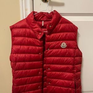 Moncler Liane Gilet Vest Red